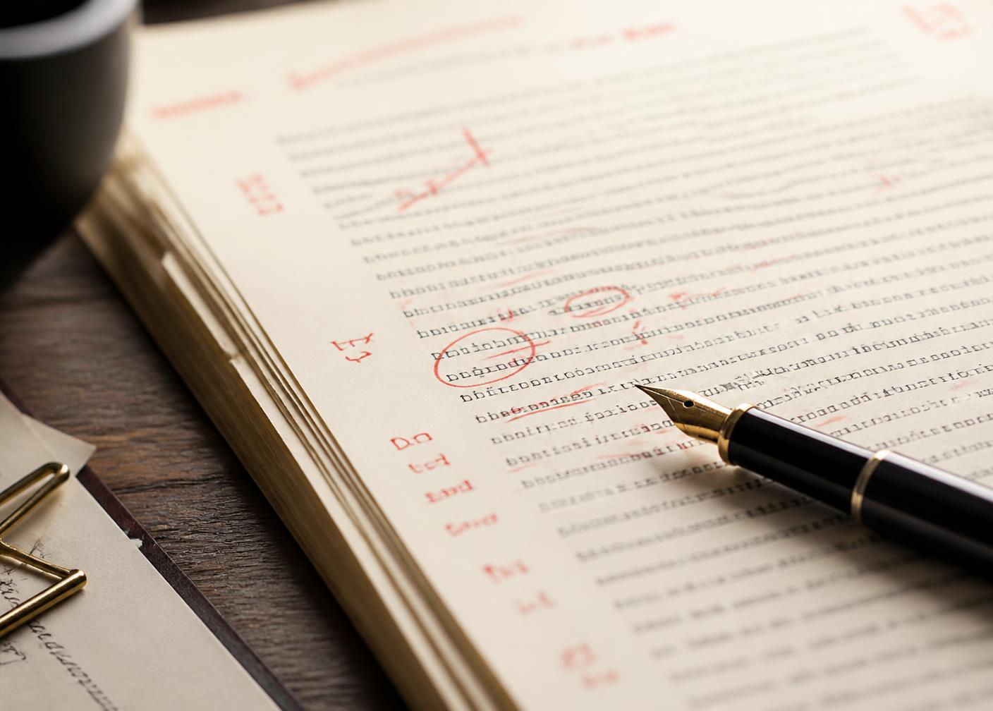 Editorial pass and proofreading